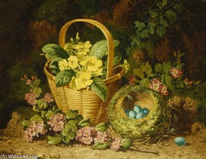 Primroses In A Basket