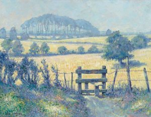 Landscape With Stile (summer Near Blackmoor) — George Carter