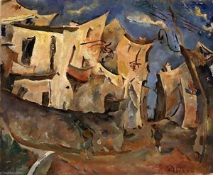 Houses Cagnes — William H. Johnson