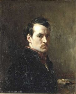 Portrait Of The Artist. — Alfred Dehodencq, Orientalist