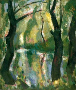 Dark Trees By The Kelvin — John Duncan Fergusson