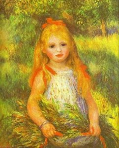 Little Girl Gleaning — Pierre-auguste Renoir, Impressionism