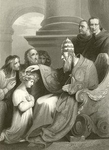 Prince Alfred Before Pope Leo The Iii — Richard Westall