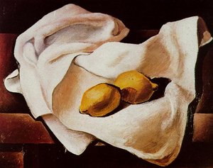 Still Life With Two Lemons, Circa 1926 — Salvador Dalí, Surrealist Style