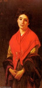 Donna In Rosso — Federico Zandomeneghi