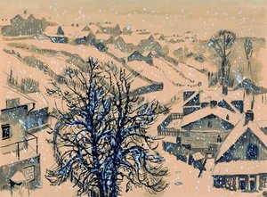 Kaunas. Zhalyakalnis Winter. — Mstislav Dobuzhinsky