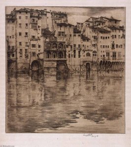 On The Arno Florence — Ernest D Roth