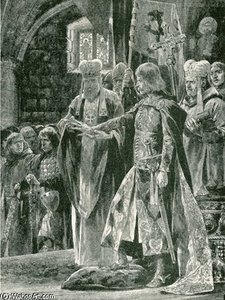 The Investiture Of William Ii With The Ring — Richard Caton Woodville, Historical Illustration