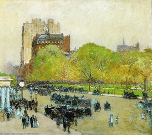 Spring Morning In The Heart Of The City (also Known As Madison Square, New York) — Frederick Childe Hassam