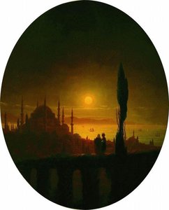 Moonlit Night Beside The Sea — Ivan Konstantinovich Aivazovsky