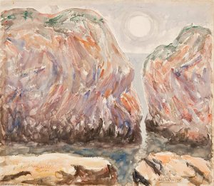 Rocks, Sun, And Water — Abraham Walkowitz