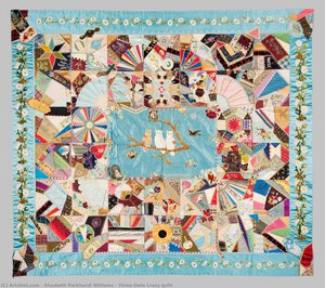 Three Owls Crazy Quilt — Elizabeth Parkhurst Williams