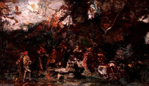 Bucolic Party — Adolphe Joseph Thomas Monticelli