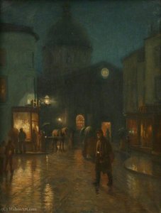 A steady drizzle