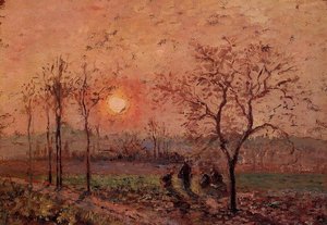 Sunset — Camille Pissarro