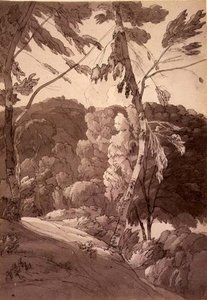 No.1091 A Wooded Landscape — Francis Towne