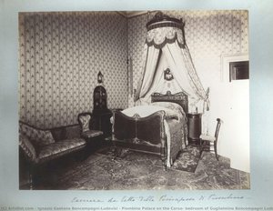 Piombino Palace on the Corso: bedroom of Guglielmina Boncompagni Ludovisi