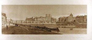 View Of The Pont Neuf, Part Of The Louvre, Notre Dame ^ The College Of Four Nations — Thomas Girtin