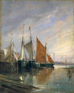 Shipping, Low Tide — John Moore Of Ipswich