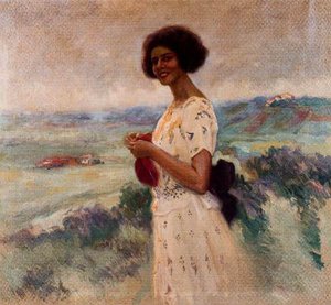 Retrato De Mujer — Cecilio Pla Y Gallardo