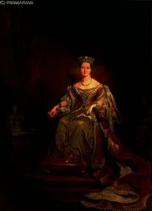 Queen Victoria Seated On The Throne In The House Of Lords — George Hayter