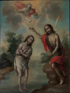 The Baptism Of Christ — Nicolás De Enríquez De Vargas, Baroque