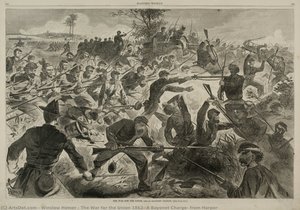 The War For The Union 1862-a Bayonet Charge, From Harper — Winslow Homer
