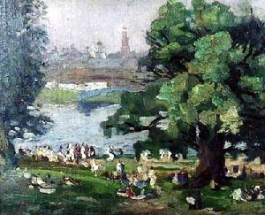 Festivities. Zagorsk. — Pyotr Konchalovsky, Impressionism