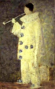 Pierrot With A White Pipe — Georges Seurat
