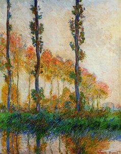 The Three Trees, Autumn — Claude Monet, Impressionism
