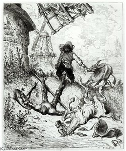 Don Quixote And The Windmills — Paul Gustave Doré, Romanticism