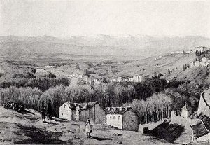 View from Madrid, Christmas Eve, 1911, (painting)