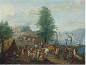 The Fishmarket — Balthasar Beschey