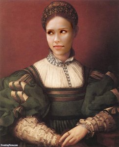 Portrait Of A Lady In Green — Agnolo Bronzino