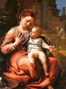 Madonna Della Cesta — Antonio Allegri Da Correggio
