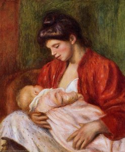 Young Mother — Pierre-auguste Renoir