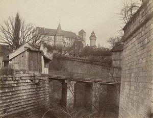 From The New Gate Toward The Castle (vom Neuen Thor Nach Der Burg) From The City Wall Of Nuremberg — Johann Hahn