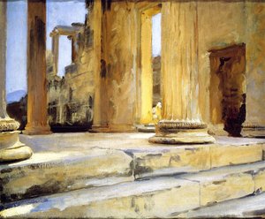 Sketch Of Erechtheum (also Known As The Beggar) — John Singer Sargent, Impressionistic Realism
