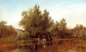 Family By The River — Albert Fitch Bellows