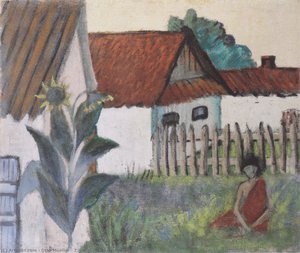 Zigeunerin Im Garten — Otto Mueller
