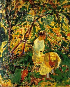 Woman In A Garden — Alfred Henry Maurer, Impressionism