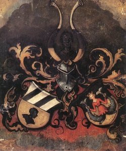 Combined Coat-of-arms Of The Tucher And Rieter Families — Albrecht Dürer