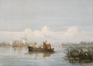 The Thames At Battersea — David Cox