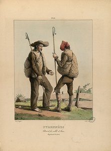 Shepherds Of The Aran Valley, Bagneres De Luchon — Edouard Pingret