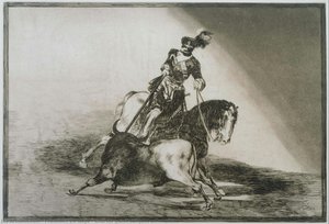 Charles Quint Lançant Un Taureau — Francisco José De Goya Y Lucientes