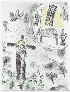 Illustration For Louis Aragon's Work "one Who Says Things Without Saying Anything" — Marc Chagall