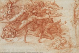 Archers Shooting At A Herm — Michelangelo Buonarroti