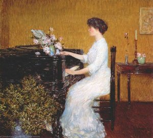 At The Piano — Frederick Childe Hassam