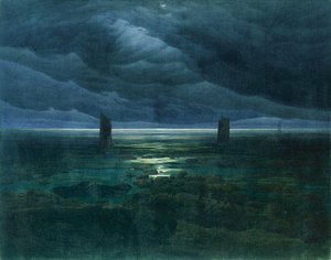 Seashore By Moonlight — Caspar David Friedrich
