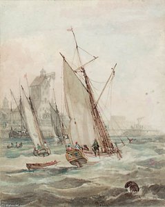 Traffic On The Thames — Samuel Owen